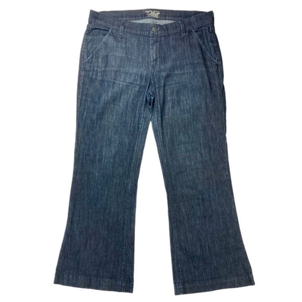 Old Navy The Flirt Womens Size 12  Dark Wash Flared Leg Blue Denim Baggy Jeans,